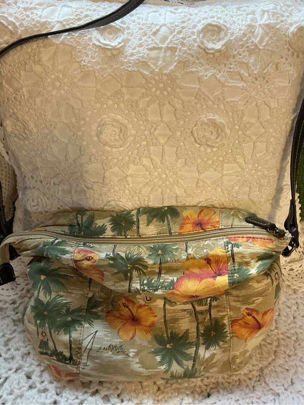 Floral Y2K Tropical Crossbody Bag-Relic